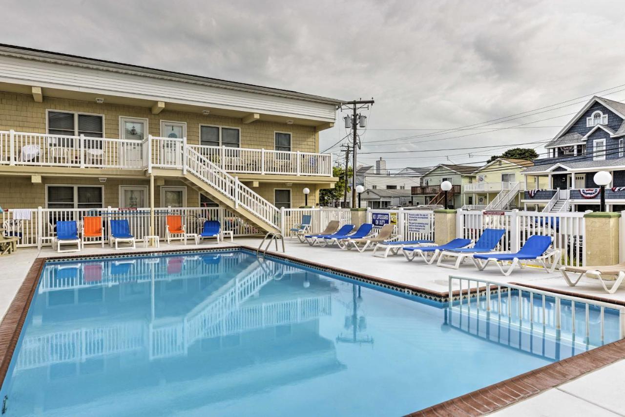 North Wildwood Condo With Pool, Walk To Boardwalk! ภายนอก รูปภาพ